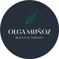 logotipo peluquería y centro de belleza olga muñoz en mos